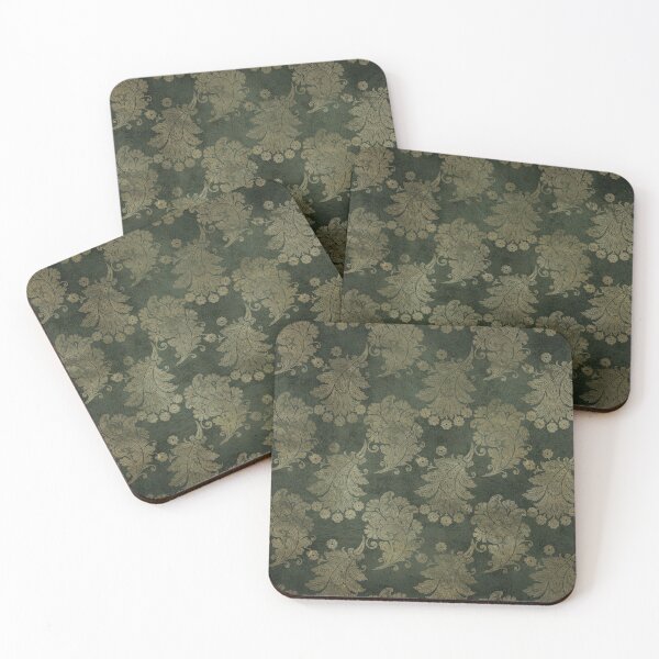 Item preview, Damask on green texture designed and sold by AnnieHochmann.
