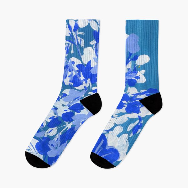 Item preview, geranium in blue and white designed and sold by kosarandrea.