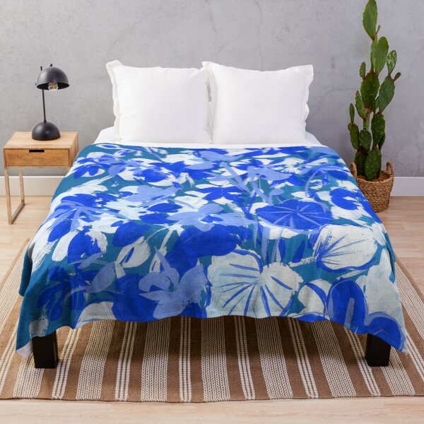 Item preview, geranium in blue and white designed and sold by kosarandrea.