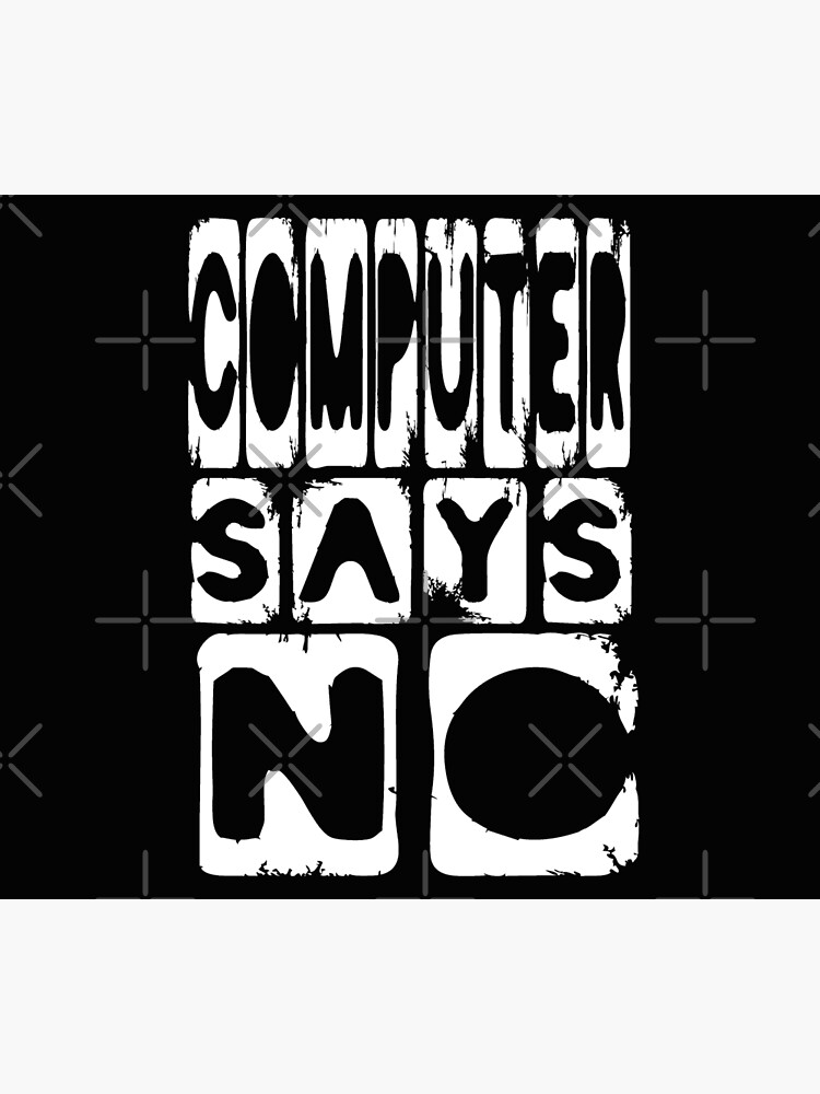  funny laptop computer says no meme poster for sale by planetmonkey