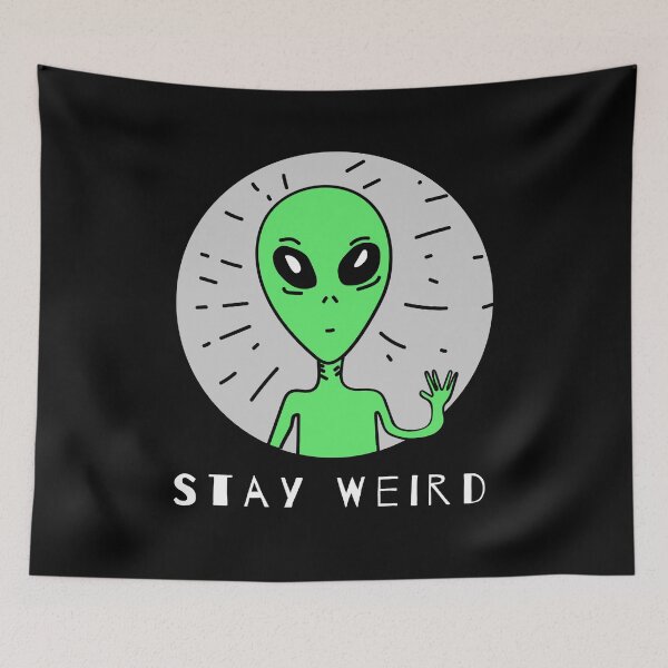 Item preview, Stay Weird - Alien - Live Long and Prosper designed and sold by alancrapopod.