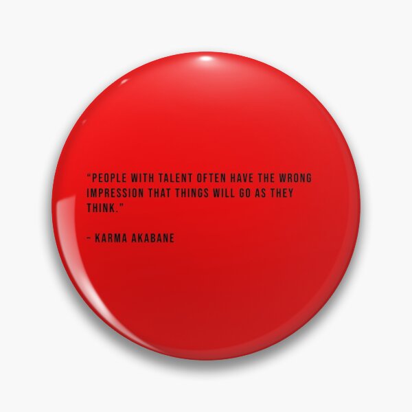 Item preview, Karma Akabane - Quote designed and sold by Epicanimequotes.