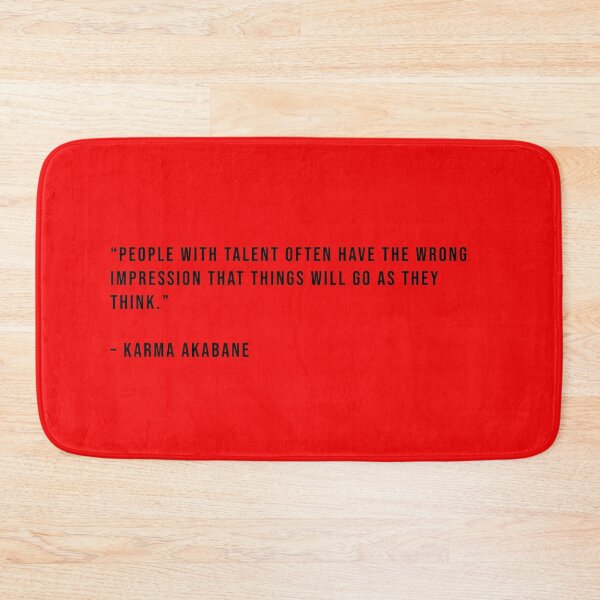Item preview, Karma Akabane - Quote designed and sold by Epicanimequotes.