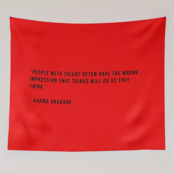 Item preview, Karma Akabane - Quote designed and sold by Epicanimequotes.
