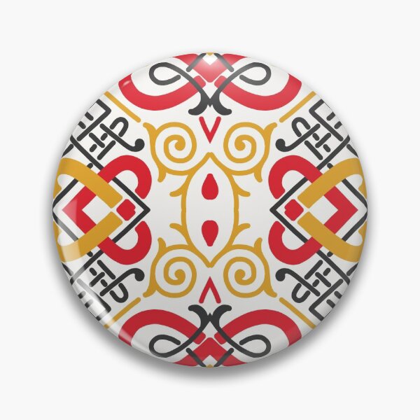 Item preview, Nonfigurative vintage folklore pattern designed and sold by PG Illustration.