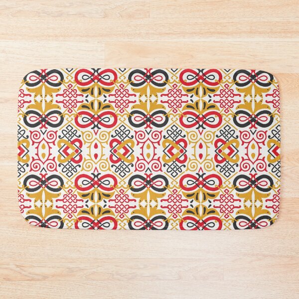 Item preview, Nonfigurative vintage folklore pattern designed and sold by PG Illustration.