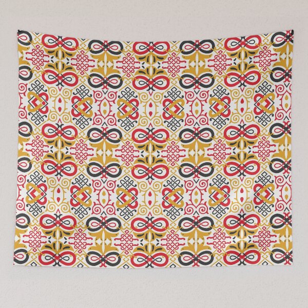 Item preview, Nonfigurative vintage folklore pattern designed and sold by PG Illustration.
