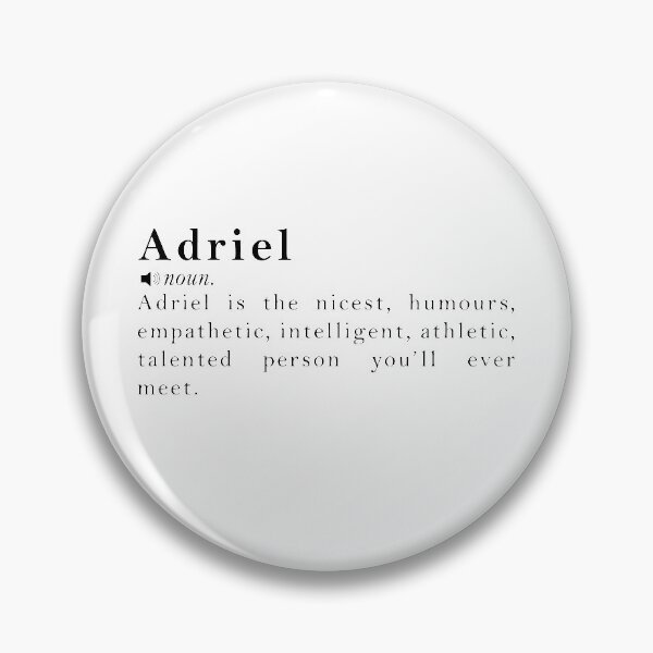 Item preview, Adriel Name Meaning Definition designed and sold by peachyline.