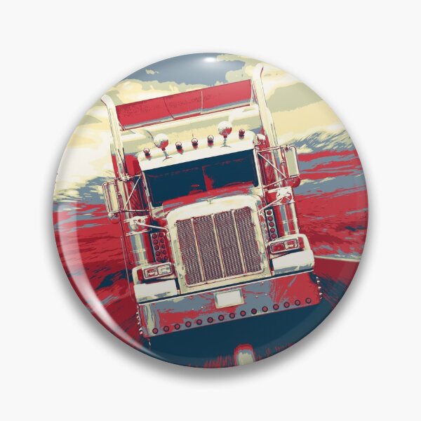 Item preview, Vintage Trucker Big Rig Semi Trailer Truck Driver Gift for Men and Women for Kids Boys and Girls - Truck Driving Themed Retro Poster - 18 Wheeler Vintage Truck Design for Semi-Truck Drivers and Fans designed and sold by WG-Factory.