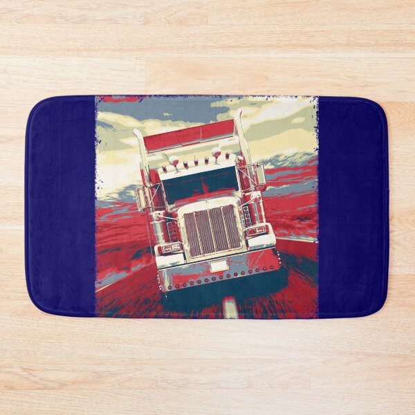 Item preview, Vintage Trucker Big Rig Semi Trailer Truck Driver Gift for Men and Women for Kids Boys and Girls - Truck Driving Themed Retro Poster - 18 Wheeler Vintage Truck Design for Semi-Truck Drivers and Fans designed and sold by WG-Factory.