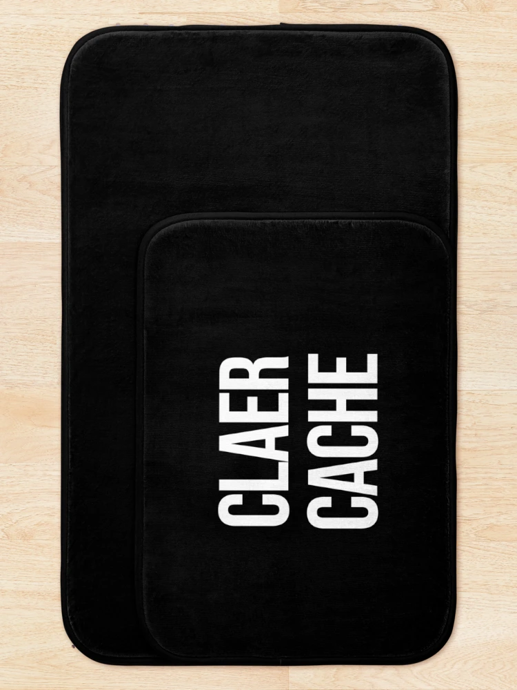 Thumbnail 5 of 6, Bath Mat, clear cache computer programmer coding code designed and sold by JoDesignLab.