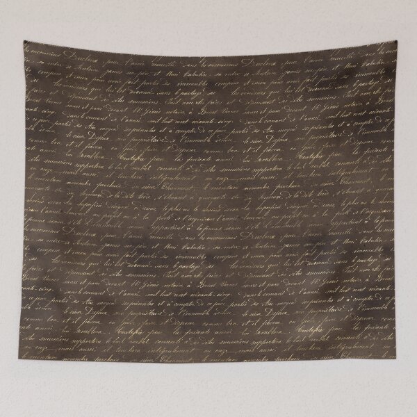 Item preview, Gold handwriting on a brown background designed and sold by AnnieHochmann.