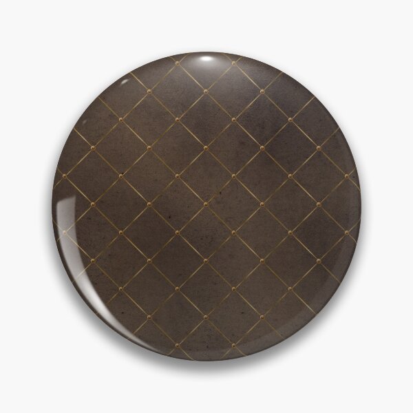 Item preview, Golden diamond edge pattern on brown designed and sold by AnnieHochmann.