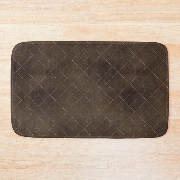 Item preview, Golden diamond edge pattern on brown designed and sold by AnnieHochmann.