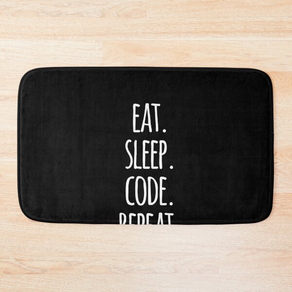 Item preview, eat sleep code repeat computer programmer coding designed and sold by JoDesignLab.