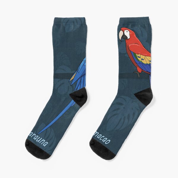 Colorful Macaws Socks