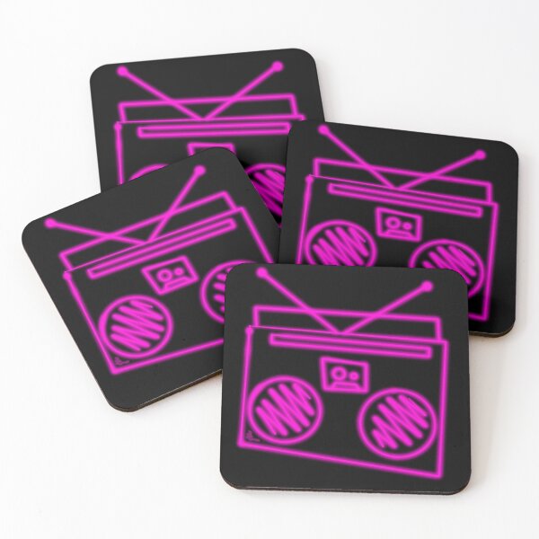 Item preview, Funky Pink Neon Boombox designed and sold by that5280lady.