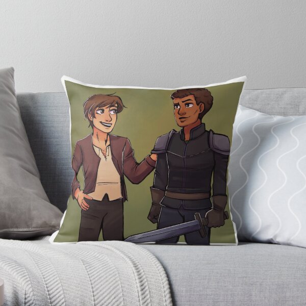 Two Princes Throw Pillow