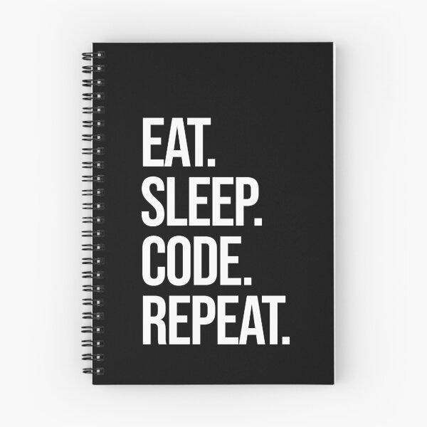 Item preview, eat sleep code repeat computer programmer coding designed and sold by JoDesignLab.