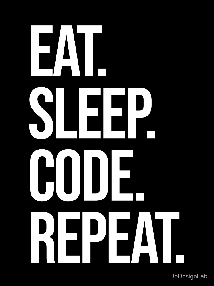 Thumbnail 3 of 3, Scarf, eat sleep code repeat computer programmer coding designed and sold by JoDesignLab.
