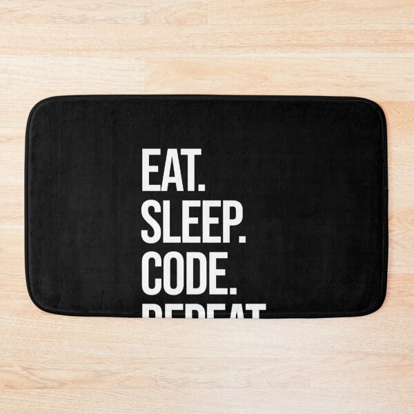Item preview, eat sleep code repeat computer programmer coding designed and sold by JoDesignLab.