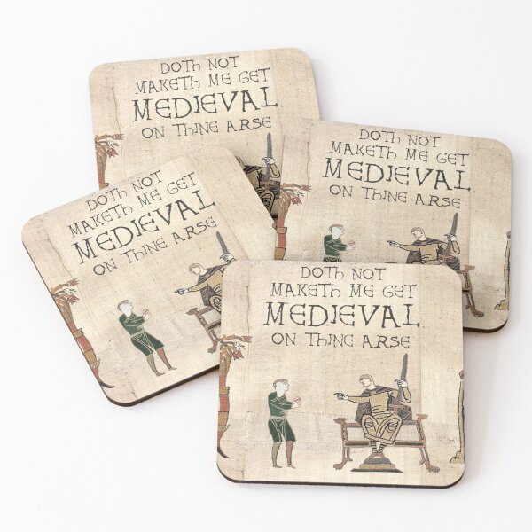 Item preview, Doth Not Maketh Me Get MEDIEVAL On Thine Arse (Bayeux Tapestry Version) designed and sold by Cat Lady Designs.