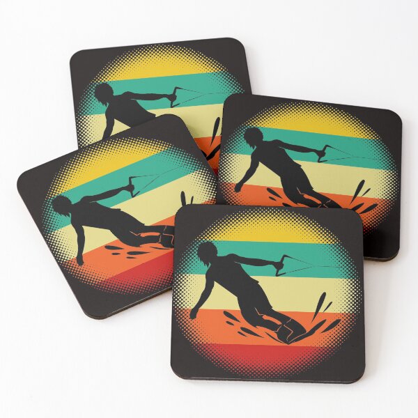 Item preview, Cool Fun Wakeboarder Sunset Beach Design designed and sold by dubcee.
