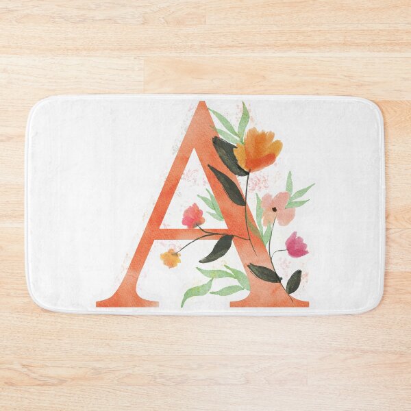 Item preview, A with Watercolor Flowers designed and sold by Em0523.