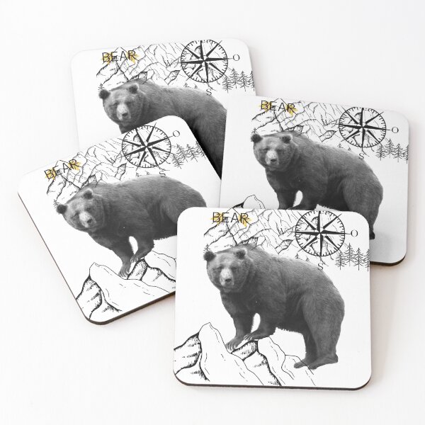 Item preview, mountain bear compass north designed and sold by edgarallesch.