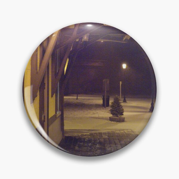 Item preview, A Quiet And Cold Snow In The Glow of Kingston RR Station designed and sold by Jack McCabe.