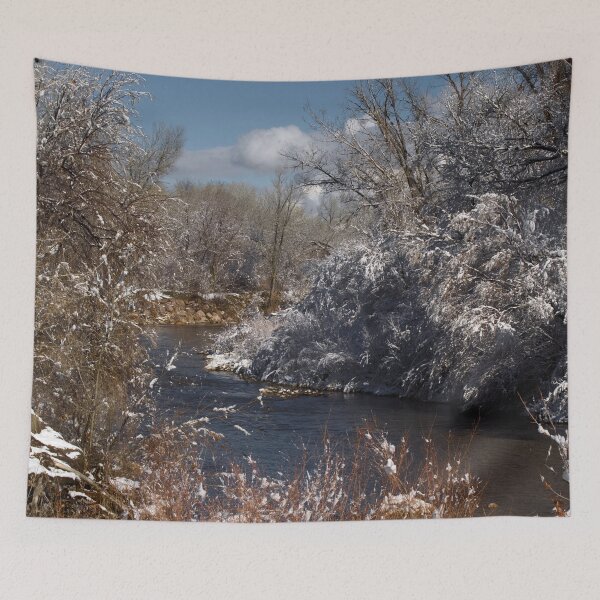 Item preview, Cold snowy winter landscape designed and sold by Ventures1.