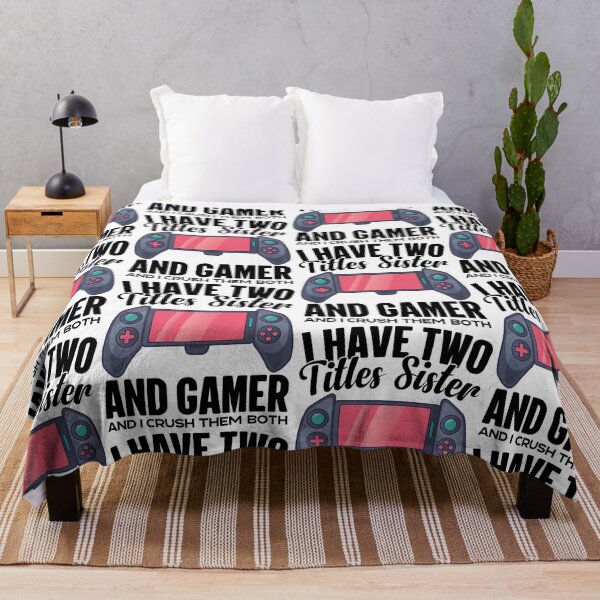Item preview, I Have Two Titles Sister And Gamer designed and sold by GravitiTees.