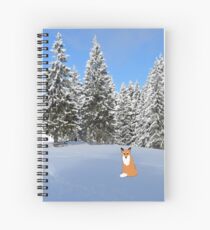 A fox in the snow. Spiral Notebook