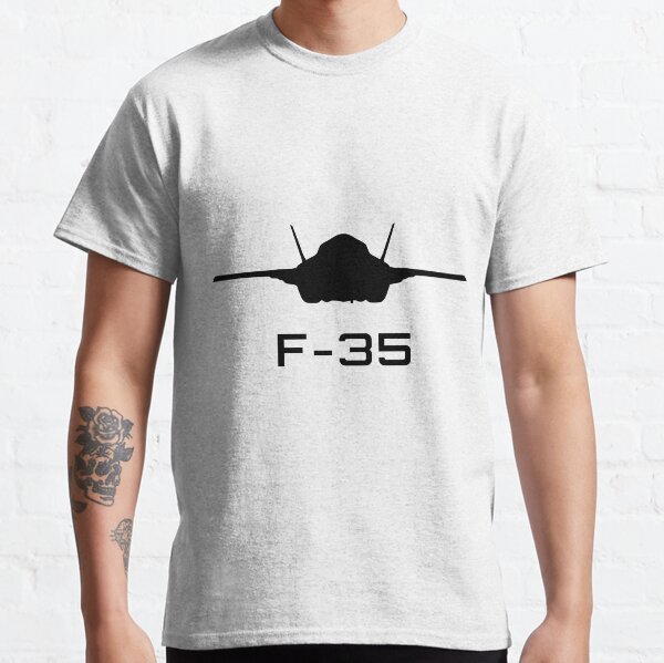 Air Force stealth F-35 Lightning II fighter jet. F 35 jet fighter. f-35, f-35a, f-35b, f-35c, f-35a usaf, f-35b us marines, f-35c us navy Classic T-Shirt