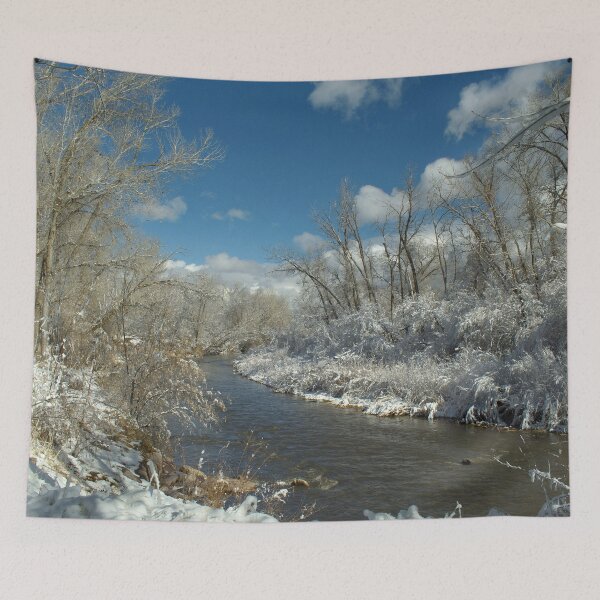Item preview, Cold snowy winter landscape designed and sold by Ventures1.