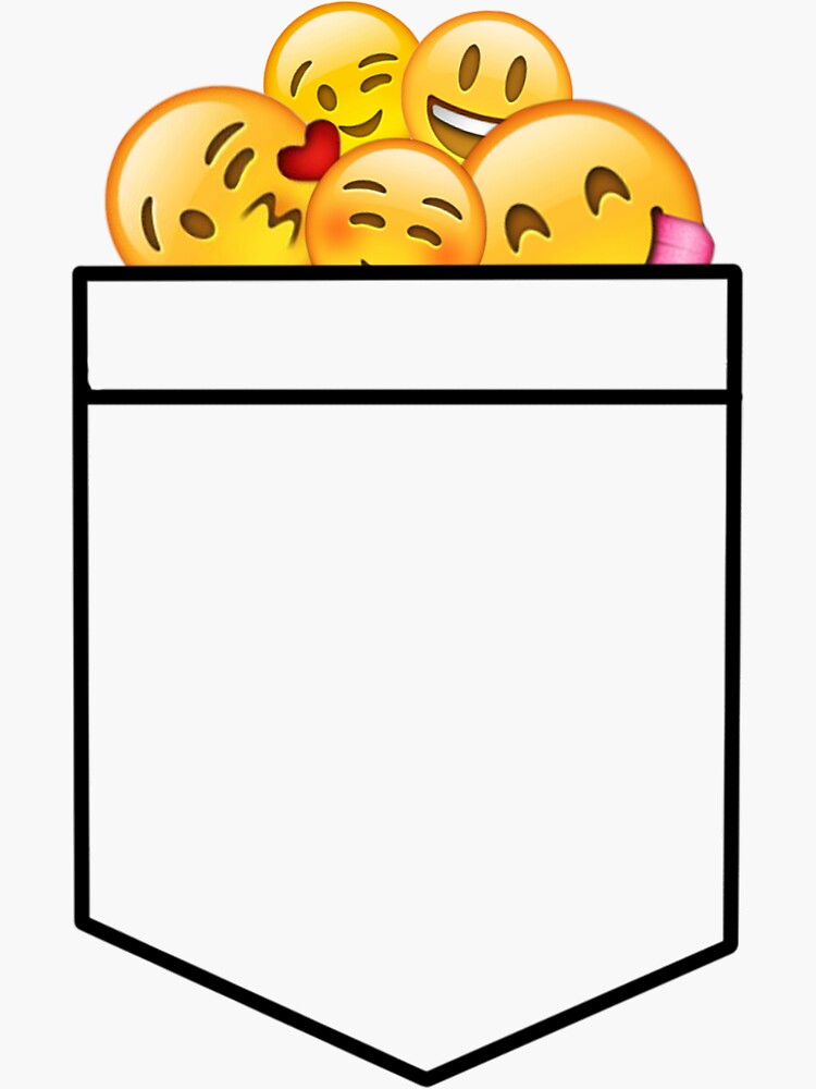 "Pocket of Emojis" Sticker by gemhue Redbubble