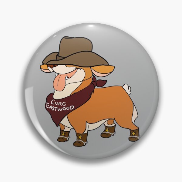 Artikelvorschau, Corg Eastwood Cowboy Corgi entworfen und verkauft von pheebstheartist.