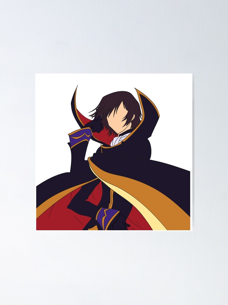 Lelouch Code Geass Minimalist Parody Poster By Tan G Man Redbubble