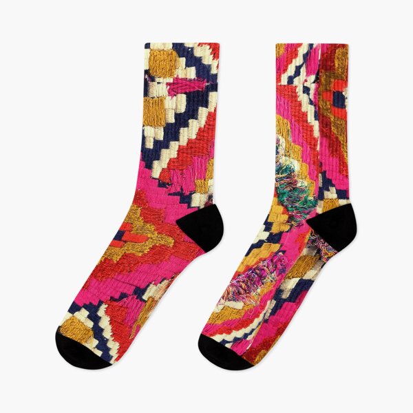 Item preview, Colorful Bohemian Ethnic Embroidered Textile Art designed and sold by EdenLiving.