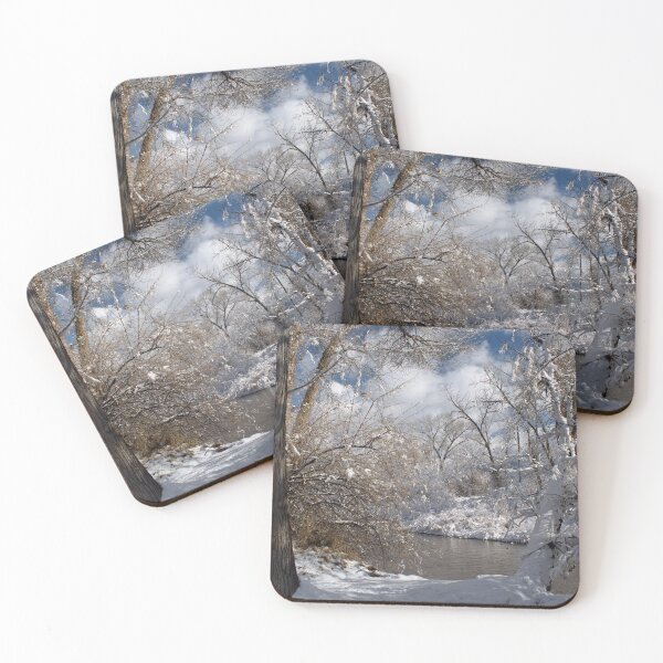 Item preview, Cold snowy winter landscape designed and sold by Ventures1.