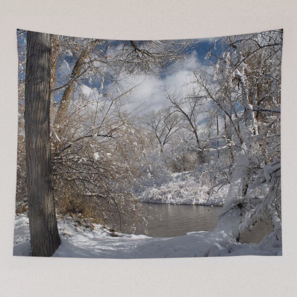 Item preview, Cold snowy winter landscape designed and sold by Ventures1.