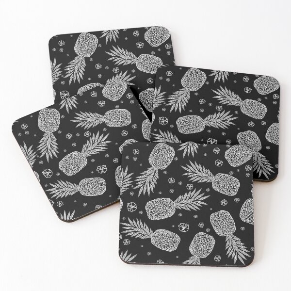 Item preview, Black Pineapple pattern Print designed and sold by GutsyShop.