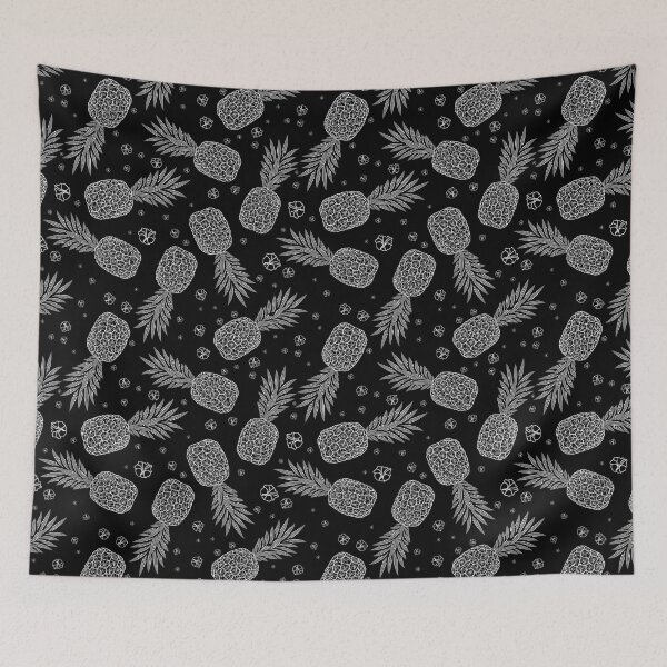 Item preview, Black Pineapple pattern Print designed and sold by GutsyShop.