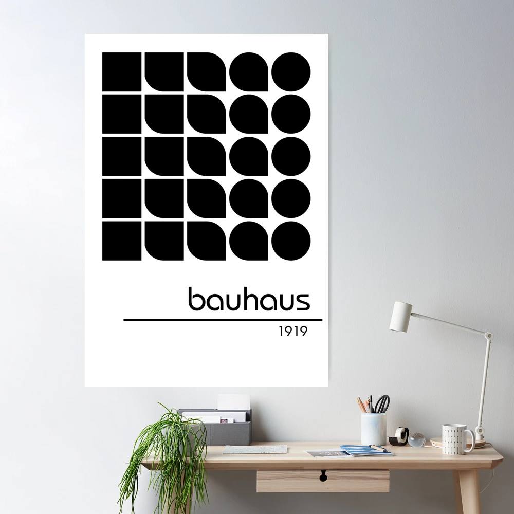 Bauhaus Black by Luxe Poster Co