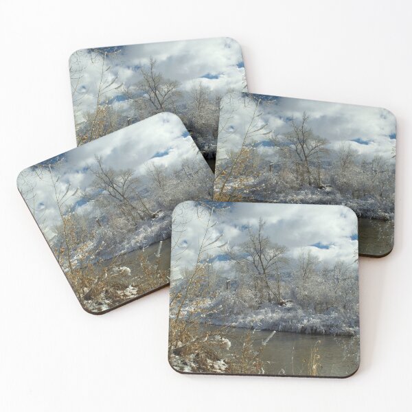 Item preview, Cold snowy winter landscape designed and sold by Ventures1.
