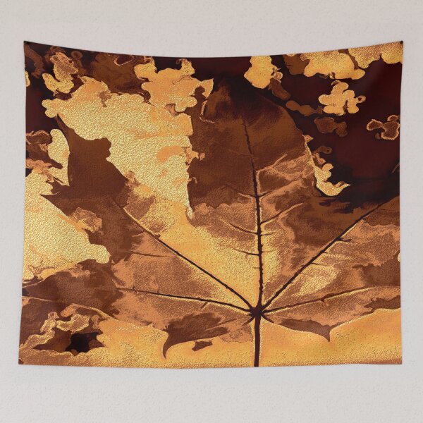 Item preview, Maple leaf with copper color designed and sold by SulkaCreative.