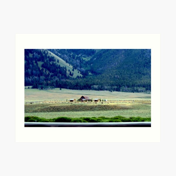 Down In The Valley..Ketchum, Idaho...drive by Art Print