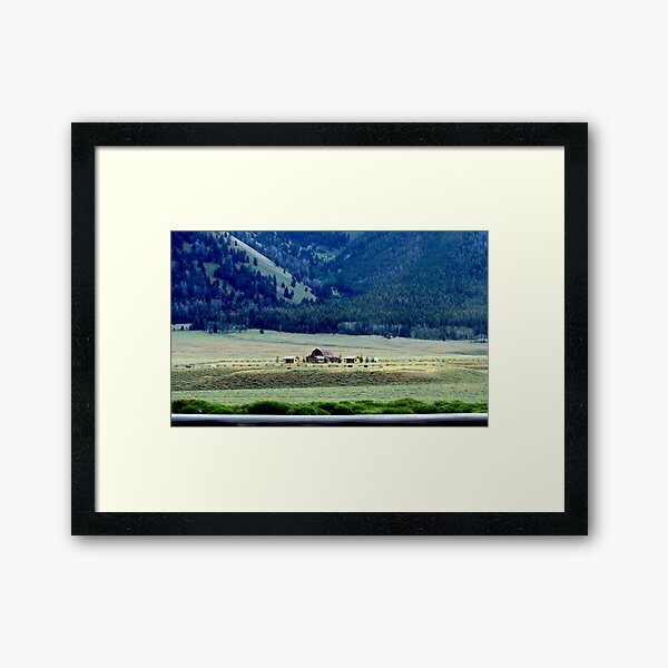 Down In The Valley..Ketchum, Idaho...drive by Framed Art Print