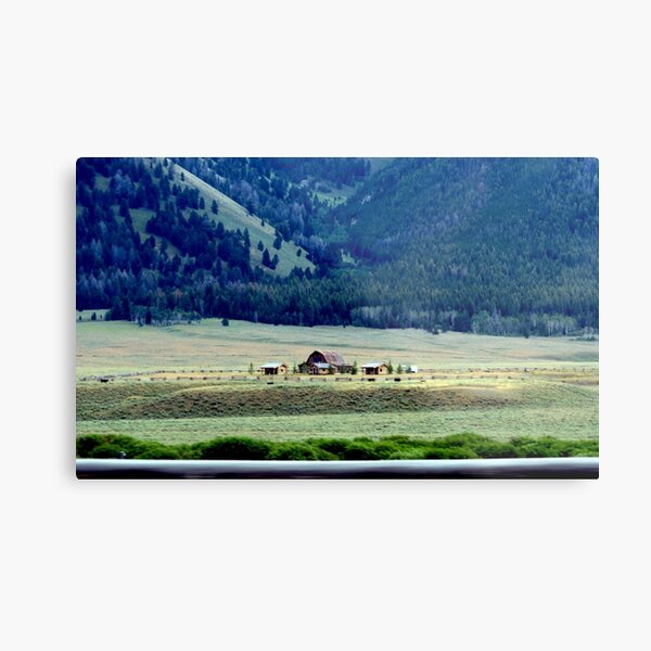 Down In The Valley..Ketchum, Idaho...drive by Metal Print