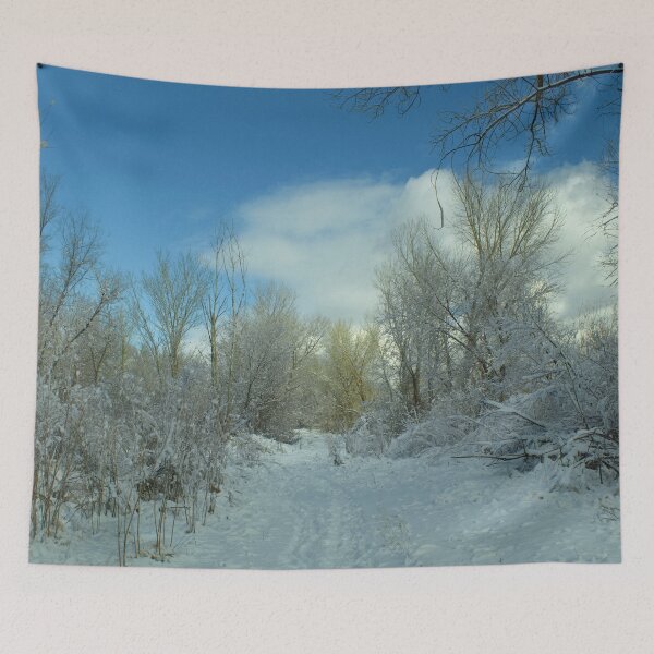 Item preview, Cold snowy winter landscape designed and sold by Ventures1.